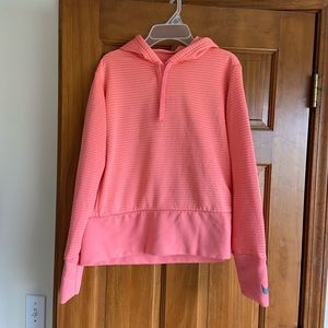 Nike Coral Dri Fit Hoodie Size M Like New